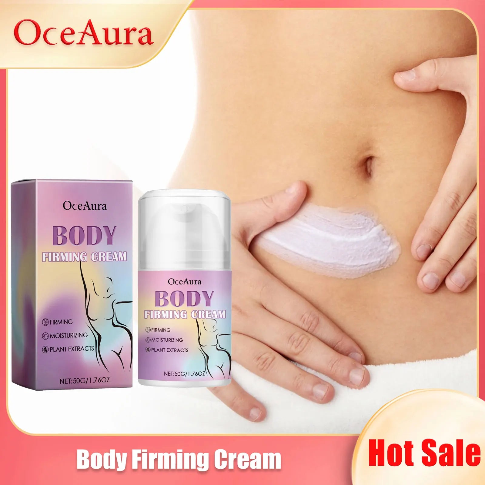 Body Firming Cream Weight Loss Repair Anti-Cellulite Leg Sculpting Shape Abdominal Muscle Full Fat Burning Lifting Sagging Skin Oasis Select 50g Boxed