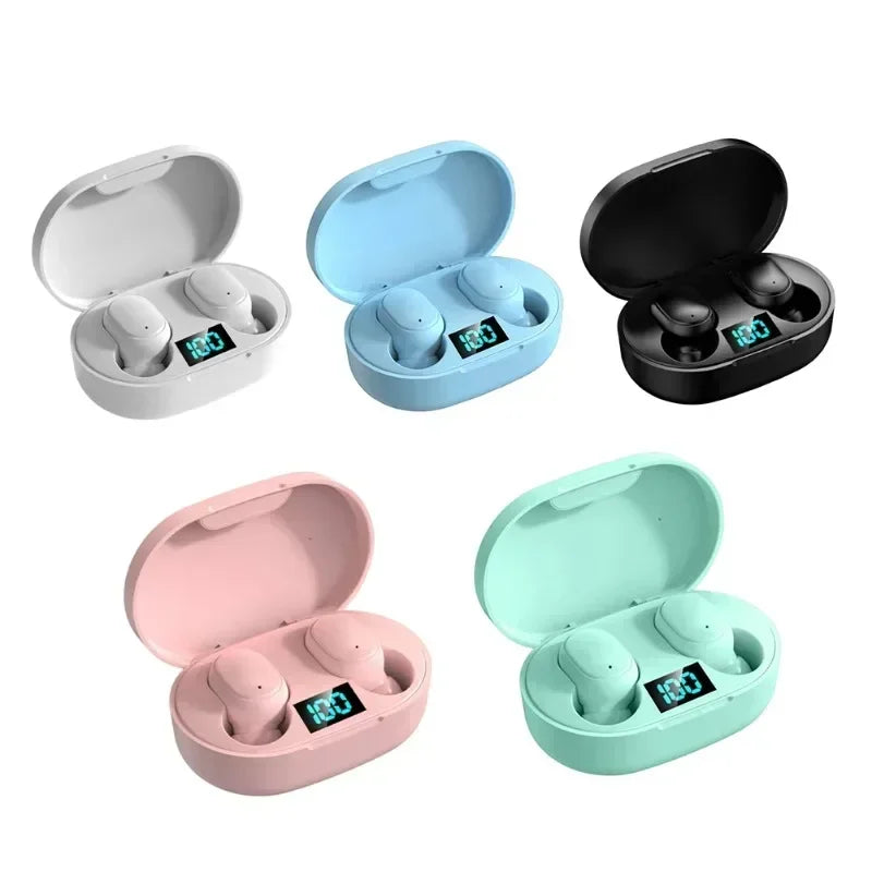 TWS E6S Fone Bluetooth Earphones Wireless Bluetooth Headset Noise Cancelling Headset with Mic Headphones for Xiaomi Huawei Oppo Oasis Select