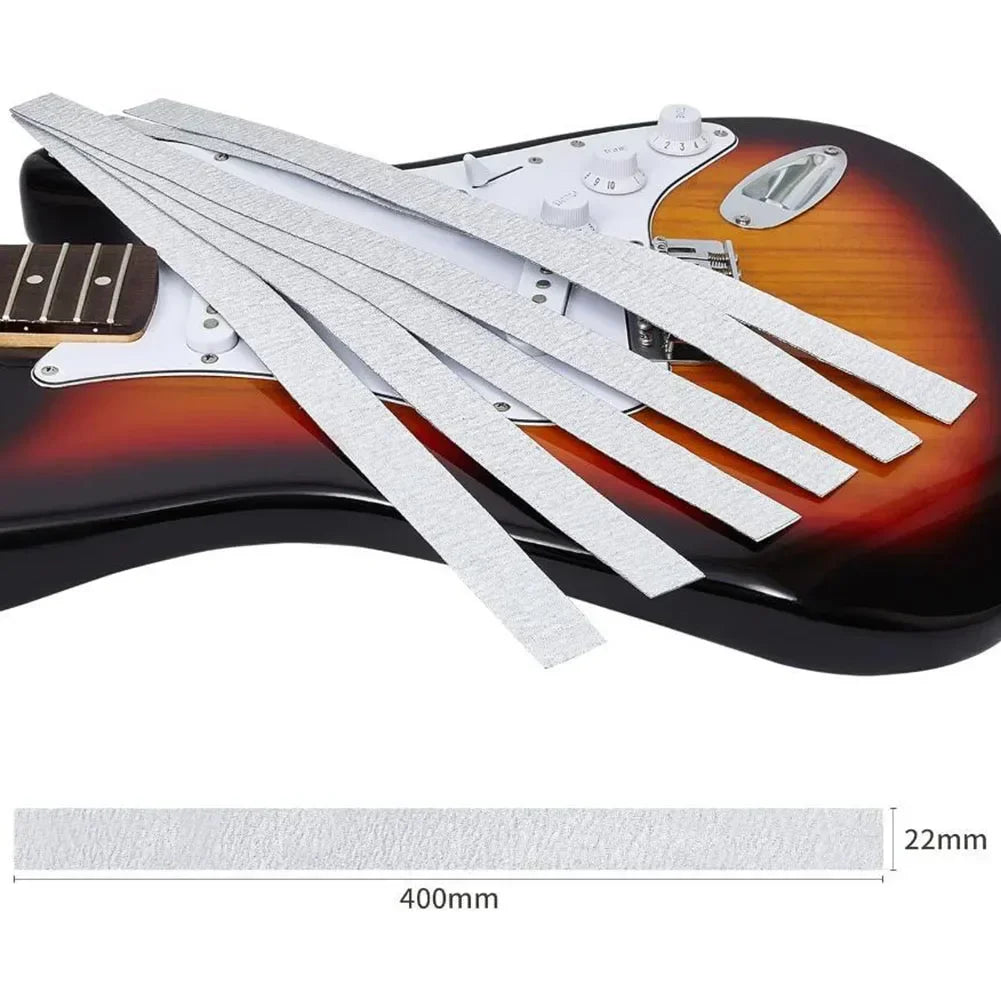 Complete Luthier Tool Set Guitar Neck Fret Leveling Bar With 6 SelfAdhesive Sandpaper 120-1000Grits Accurate Polishing Oasis Select