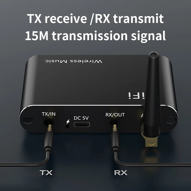 Bluetooth 5.4 Audio Receiver Transmitter 3.5MM AUX RCA USB U-Disk DSP Decoding EQ HIFI Stereo Surround Music Wireless Adapter Oasis Select