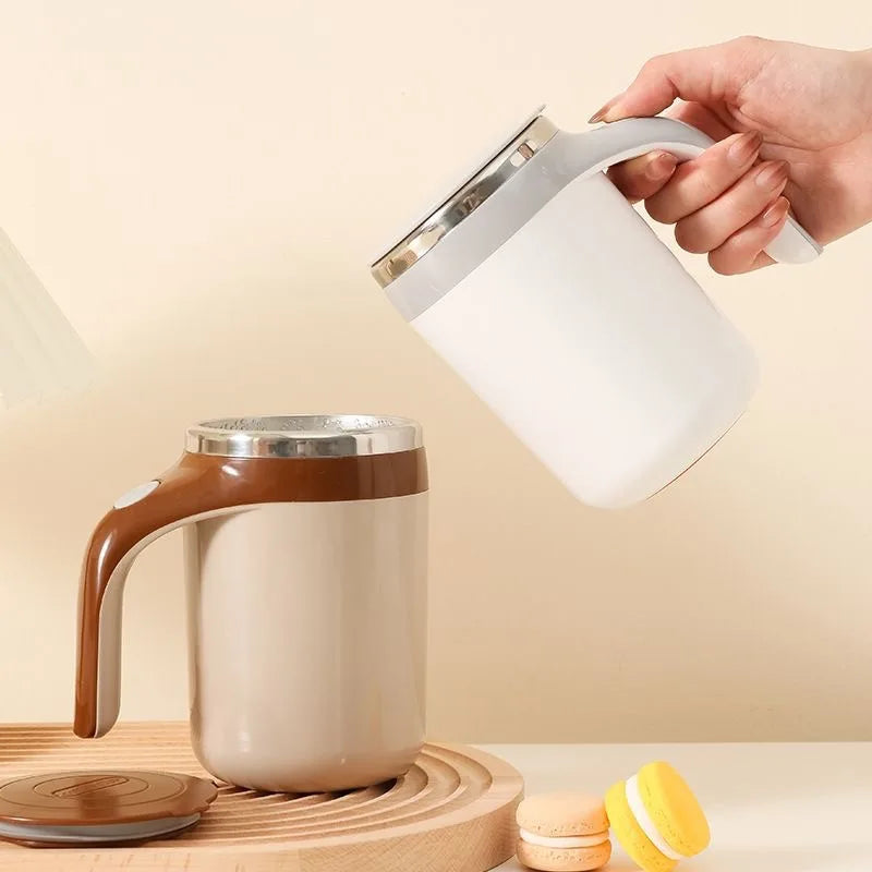 350ml Self-Stirring Mug Stainless Steel Thermal Insulation USB Rechargeable Auto Magnetic Mug Waterproof Self Mixing Coffee Cup Oasis Select