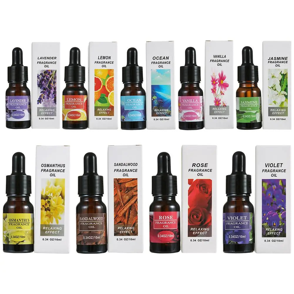 10ml Natural Essential Oils – 9 Scents Diffuser & Air Freshener