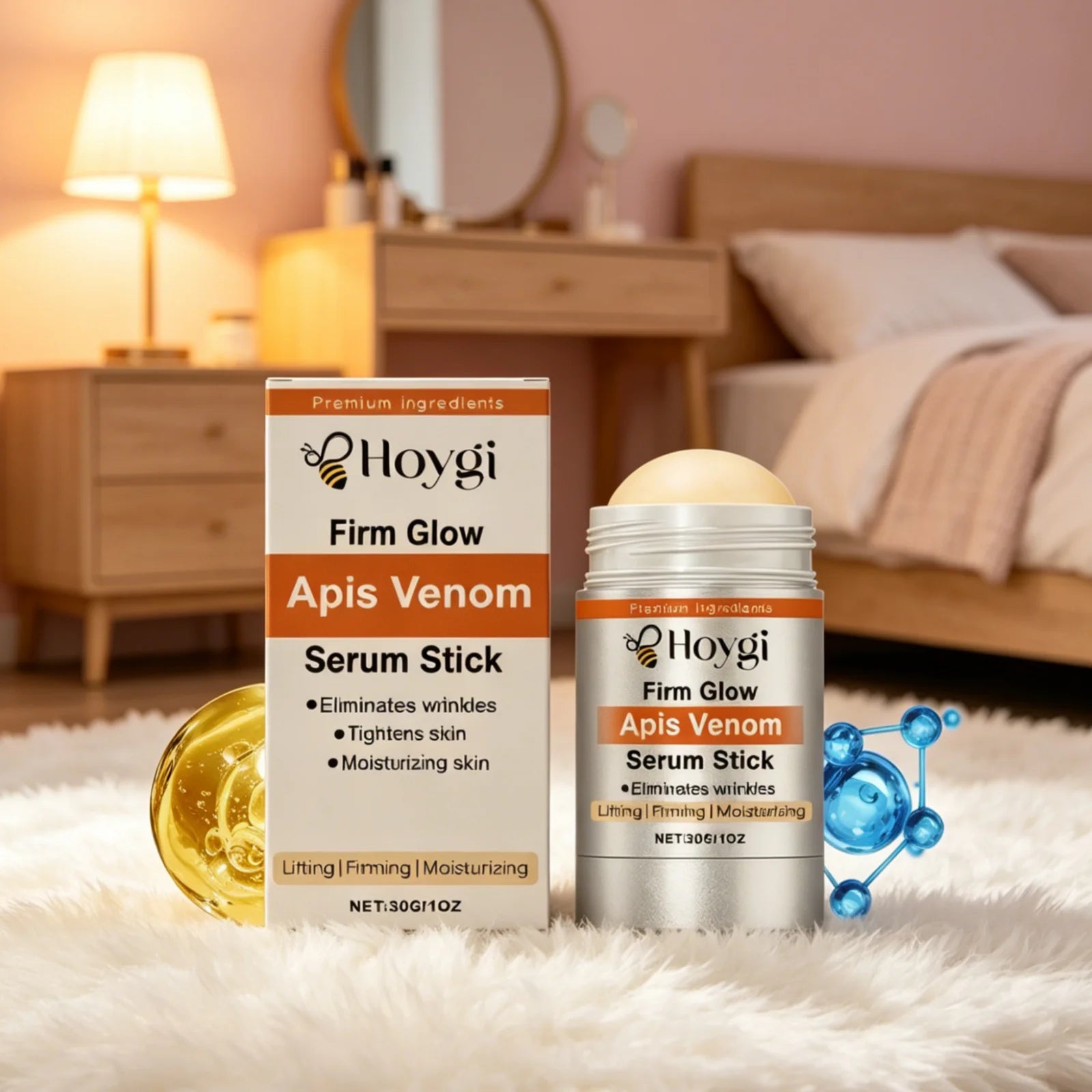Hoygi Bee Venom Facial Serum Stick – Anti-Aging & Firming 30g Facial Serum Stick Oasis Select