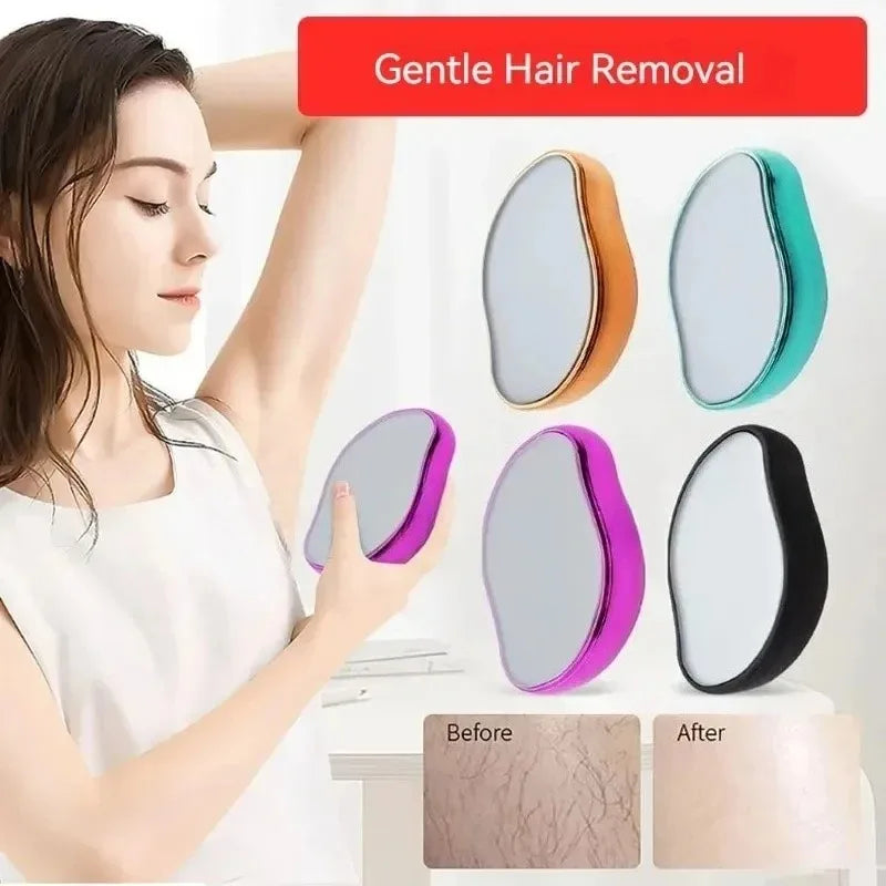 New Physical Nano Glass Epilator Exfoliator Senseless Hair Removal Tool Painless Hair Removal No Skin Damage Hair Sharpener Oasis Select