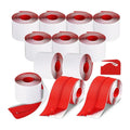 LIKE WISH 12 Rolls Heavy Duty Zipper Door 7 Ft X 3 Inch Self Adhesive Construction Zipper Door For Use On Tarps Oasis Select Red