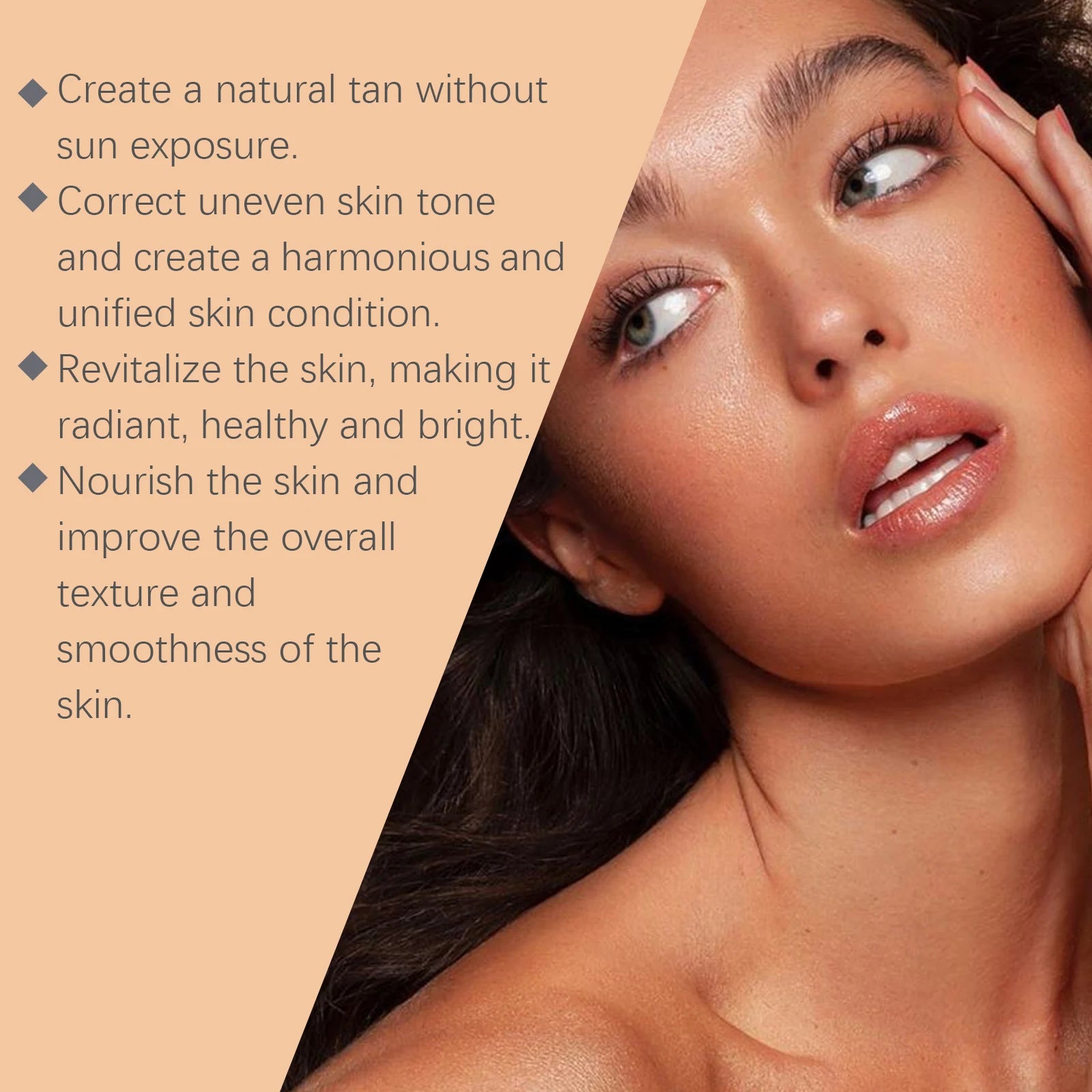 Portable Tanning Capsule Accelerate Natural Bronze Tan Moisturizing & Soothing Even Skin Tone Sunless Self-Tanning Serum Oasis Select