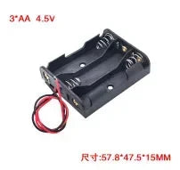 1/2/3/4 Slots Ports 1.5V AA Power Battery Storage Case Holder Storage Box DIY Leads Black Used for Repair Tools Oasis Select 3 Section