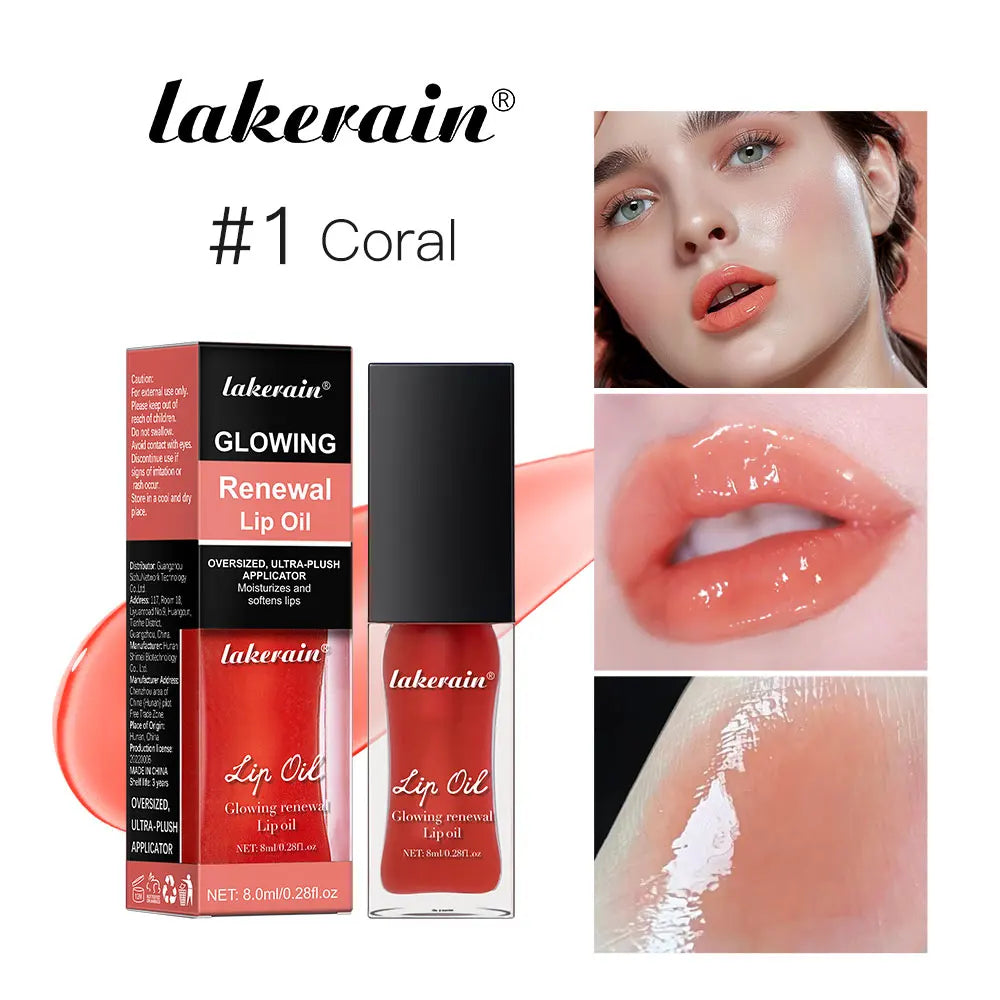 Glowing Lip Oil Moisturizing Gloss Care Of The Lips Benetitnt For Lips Plumping Nourishing Jelly Liquid Pink Plumping Gloss Oil Oasis Select color 1