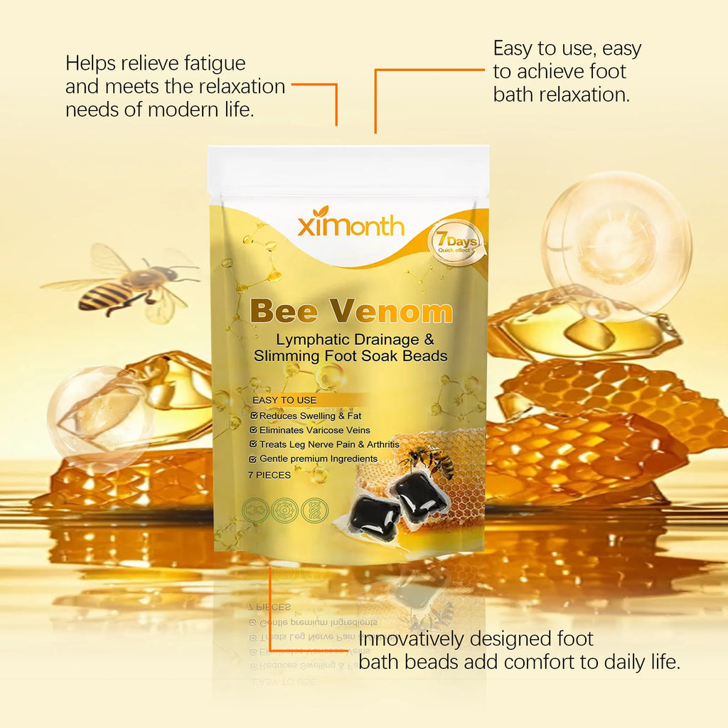 Ximonth Bee Venom Herbal Foot Bath Soak Beads 7pcs