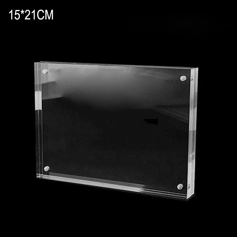 Magnetic Acrylic Photo Frame | Clear Desk Display Stand Acrylic Photo Frame Oasis Select