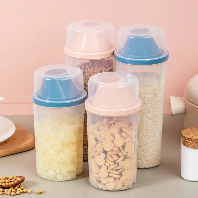 Kitchen Supplies Transparent Plastic Storage Tank Kitchen Storage Tank Sealed Fresh Milk Powder and Grains Storage Tank Oasis Select