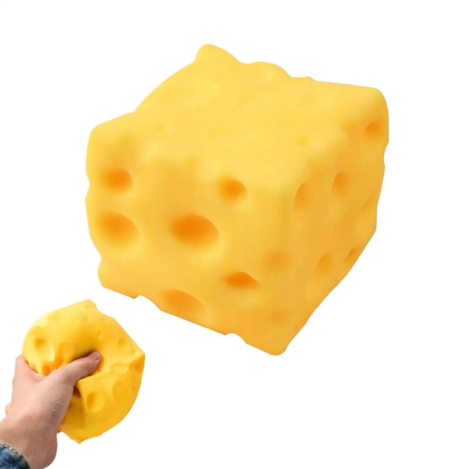 Squishy Cheese Cube Squeeze Toys Soft Butter Cheese Fidget Toy Slow Rebound Push Stress Relief Sensory Toy Stress Relief Oasis Select