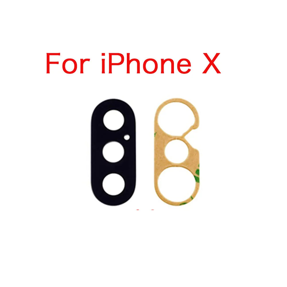 iPhone X XS XS Max XR Rear Camera Lens Glass + 3M Adhesive