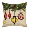 Christmas Cushion Cover 45x45cm – Tree & Snowflake Design