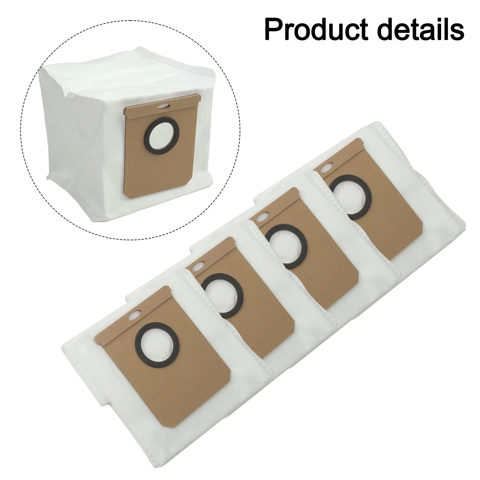 5-Layer Filtration Bags Dust Bags Efficient Filtration System Household Cleaning Supplies Clean Hygienic Floors Vacuum Bags Oasis Select