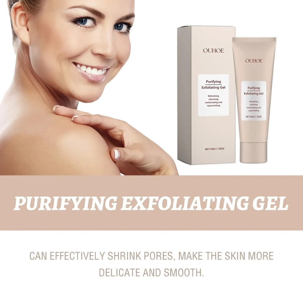 OUHOE Exfoliating Peeling Gel – Pore Cleanse & Blackhead Removal Facial Exfoliating Gel Oasis Select