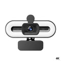 4K HD Webcam with Microphone & Fill Light | Auto Focus USB