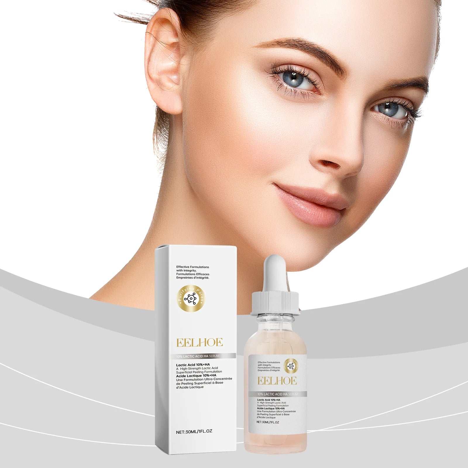 EELHOE Hyaluronic Acid & Lactic Acid Face Serum 30ml Face Serum Oasis Select