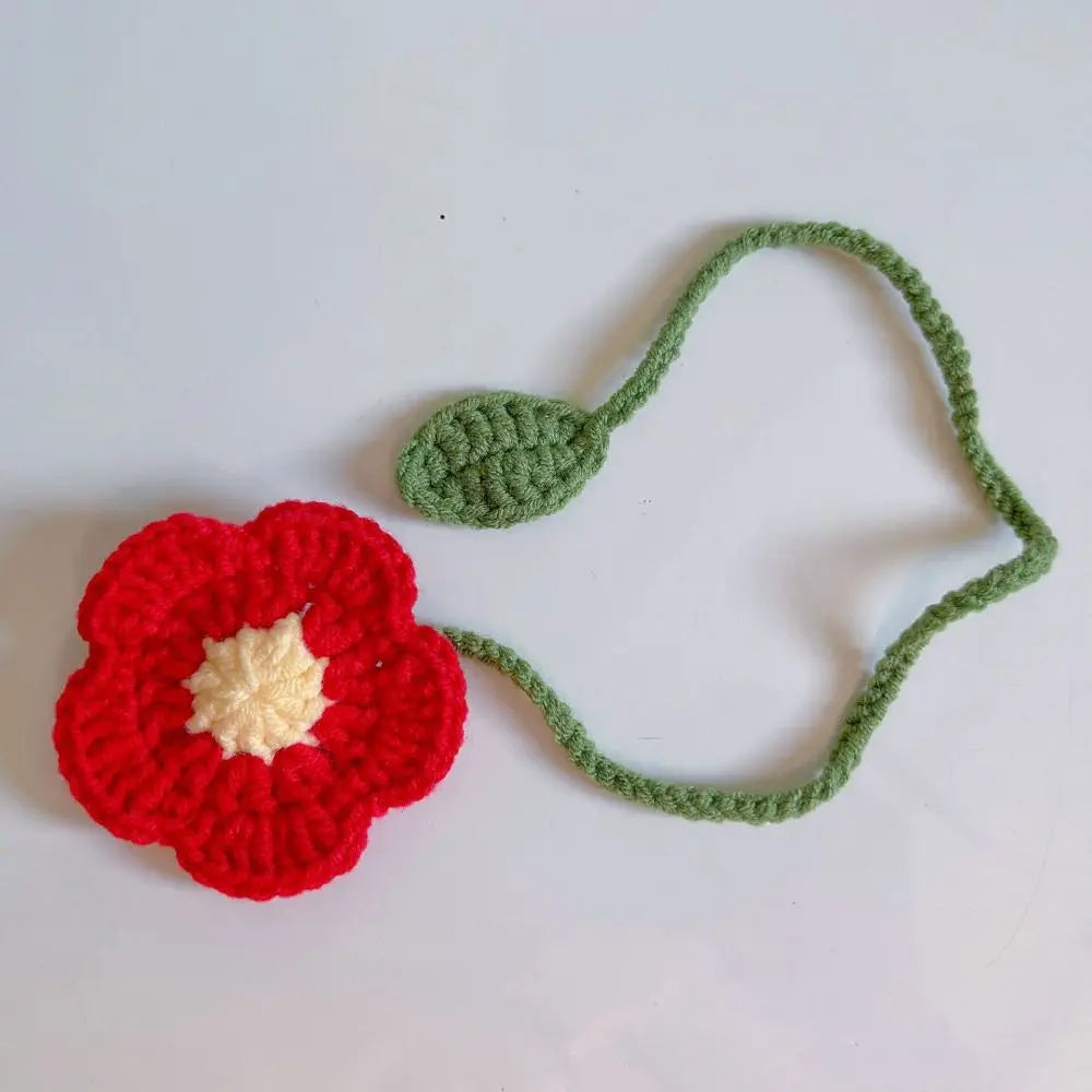 1pc Sunflower Bookmark - Flower Bookmarks For Women Unique Bookmark Handmade Knitted Ideal Gift For Book Lovers Oasis Select 4