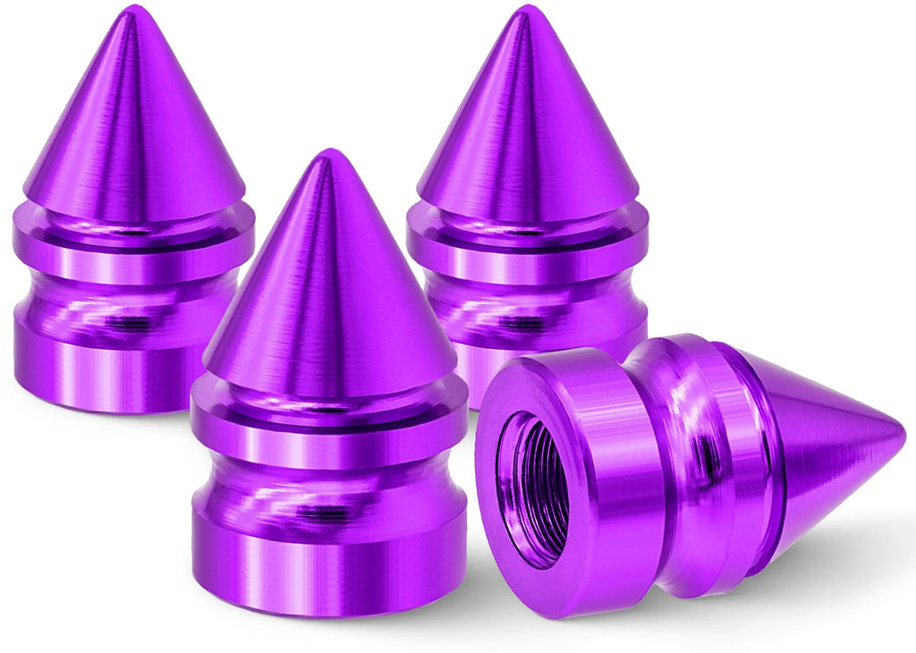 Automobile, motorcycle, conical tower shaped aluminum alloy valve cap, colored valve cap, pointed cap Oasis Select 4pcs 6