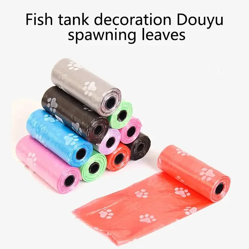 10PCS Walking Dog Pet Pick Up Poo Bag Dog Poop Bag Cat Universal Print Small, Easy To Carry And Not Easy To Break Oasis Select