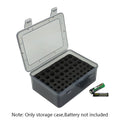 Battery Storage Organizer Holder Holds 54 AA AAA Batteries, Battery Box Case Garage Container,Home Drawer Organization Dispenser Oasis Select Black