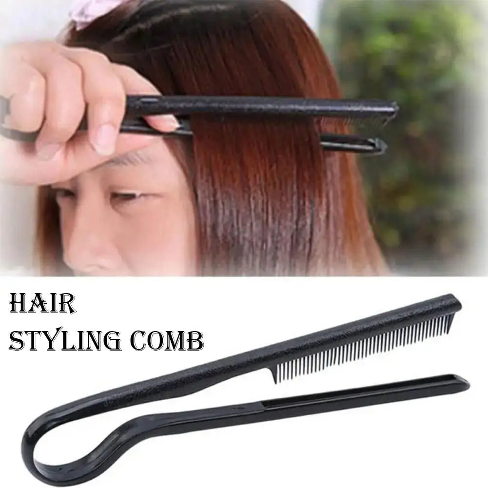 V-Shaped Hair Straightening Comb – Portable Styling Tool Hair Styling Comb Oasis Select