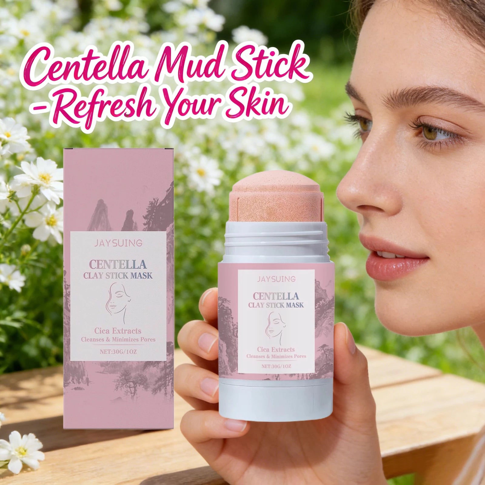 Centella Asiatica Mud Stick Face Mask – Oil Control & Pore Care