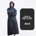Unisex Thickened EVA Raincoat High-Quality Waterproof Black Rainwear for Men And Women Ideal for Camping Oasis Select Black