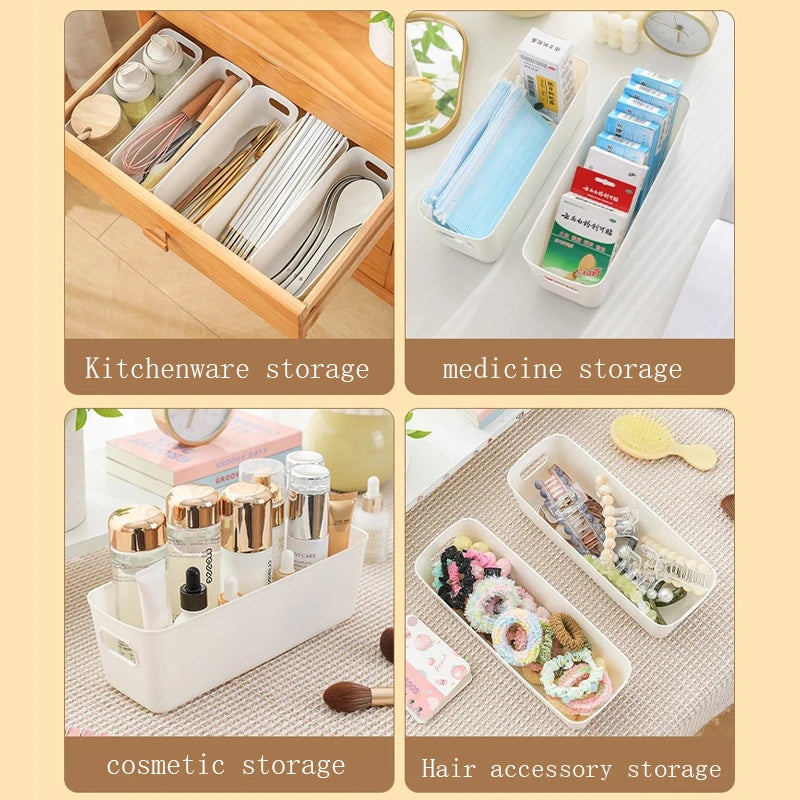 1/12Pcs Multifunctional Storage Box, Durable Large Capacity Desktop Storage Box Suitable For Miscellaneous Storage Oasis Select