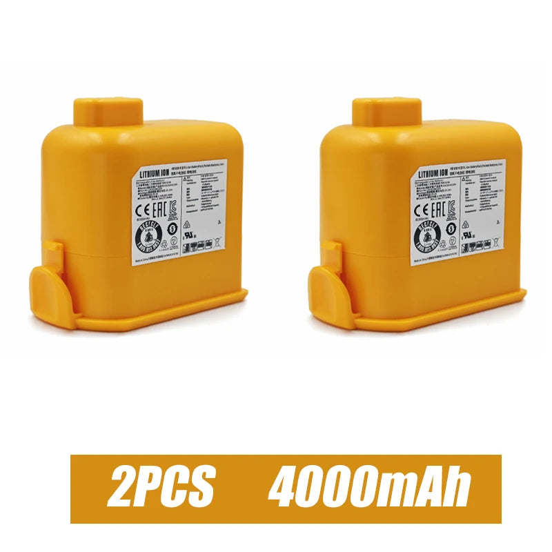 Replacement Battery6000mAh For LG Cord Zero A9 Max A9 Plus A9 Ultimate A9MULTI A9MULTI2X A9PETNBED Vacuum Cleaner EAC63382208 Oasis Select LG A9-4000mAh 2PCS