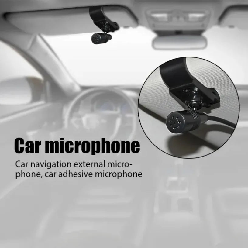 Car 3.5mm Jack Mic Stereo Microphone Micro Car Radio Mini Wired External Microphone For Auto Dvd Radio 2m Long Mini Microfono Oasis Select