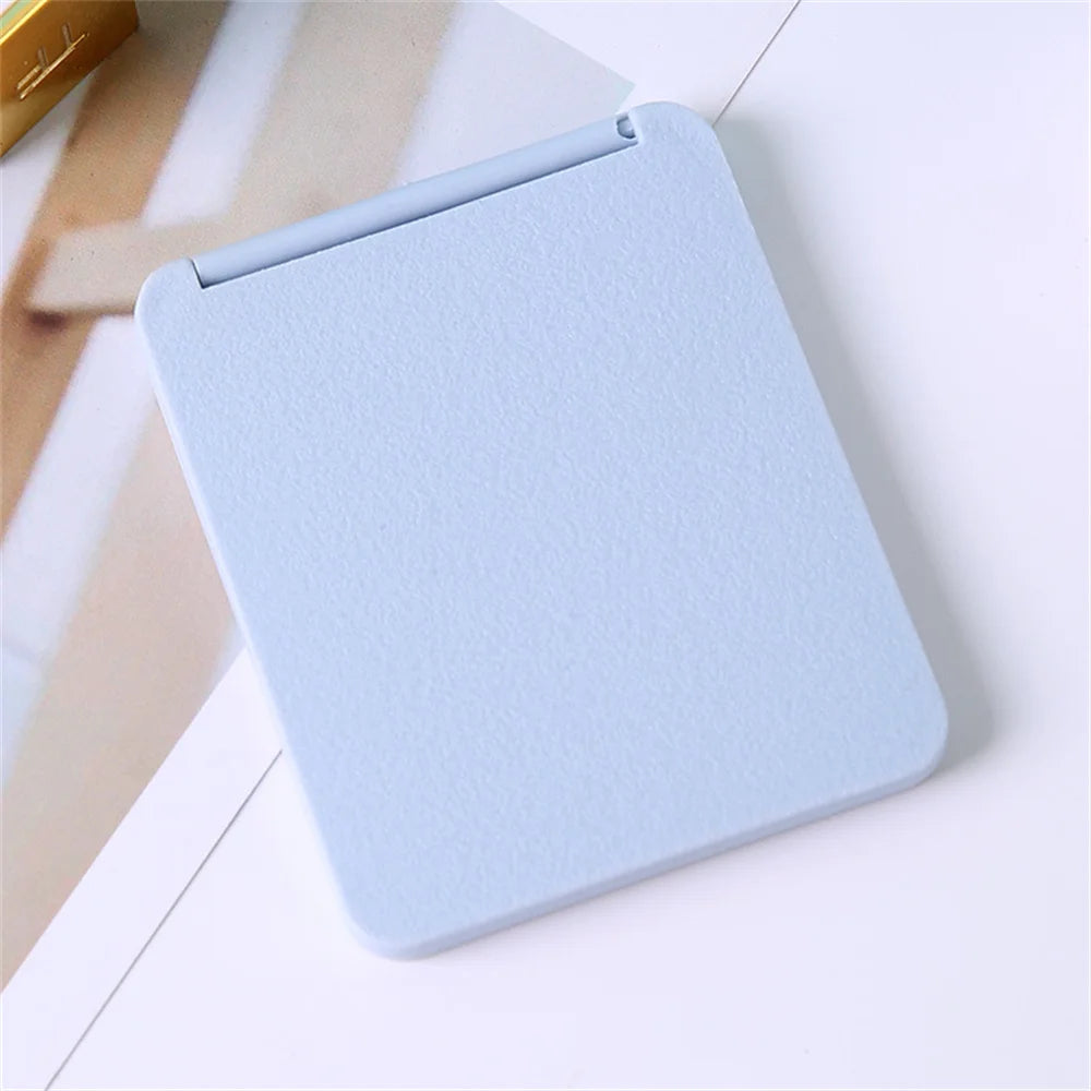 Folding Makeup Mirror High-quality Portable Makeup Mirror Single-side Creative Women Solid Color Makeup Mirror Oasis Select
