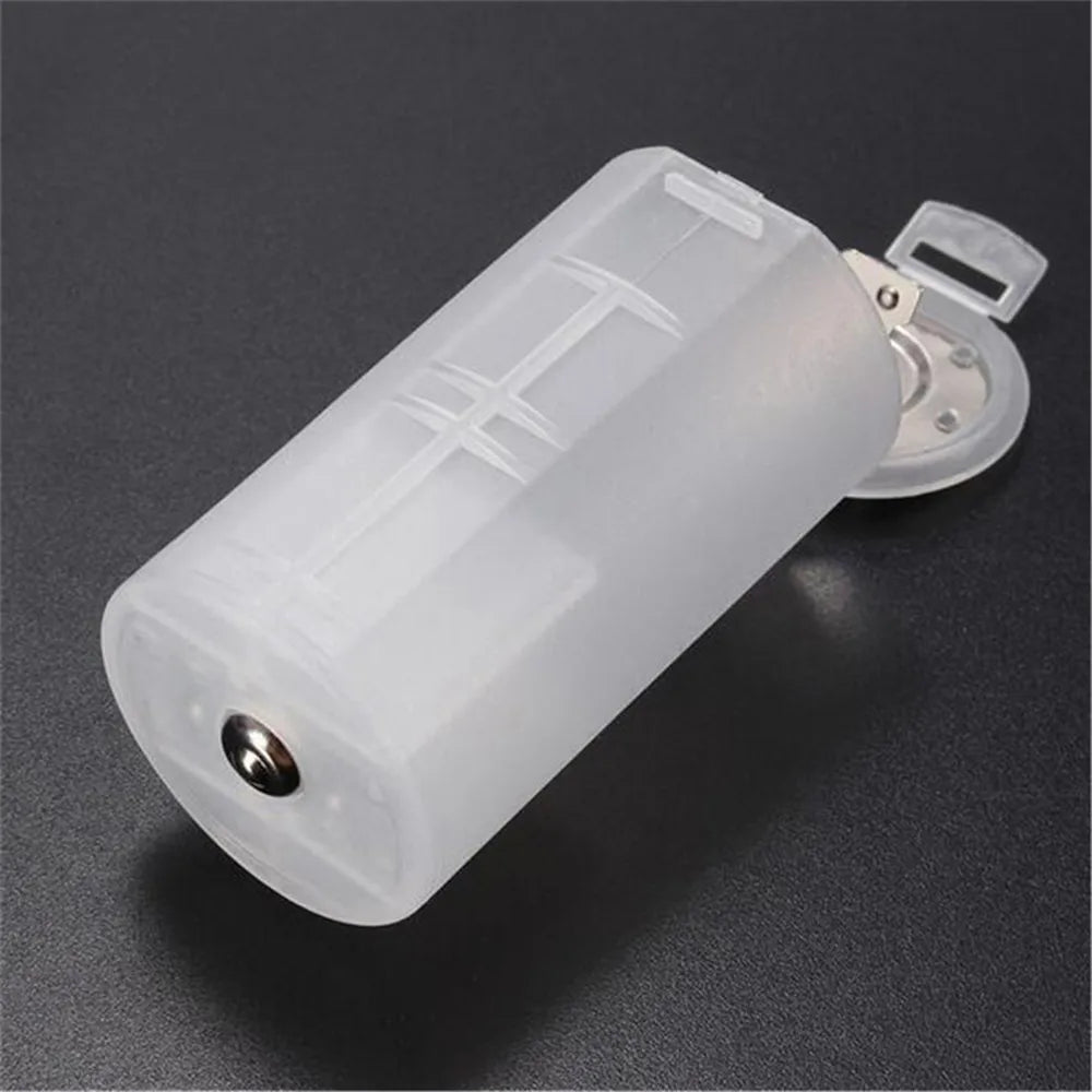 1pcs White 2 AA To D Size Battery Holder Conversion Adapter Switcher Converter Case Wholesale Price Oasis Select