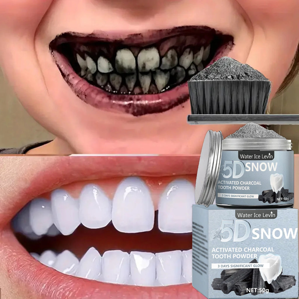 Bamboo Charcoal Teeth Whitening Powder – Natural, 50g Teeth Whitening Powder Oasis Select
