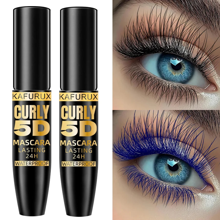 KAFURUX 5D Waterproof Mascara – Volume, Curl & 9 Colors
