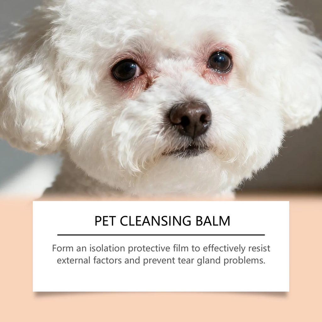 Pet Tear Stains Remover Balm for Dogs and Cats Removes Tear Stains and Eye Discharge Reduce Tear Marks Soothes Eye Area Pet Care Oasis Select
