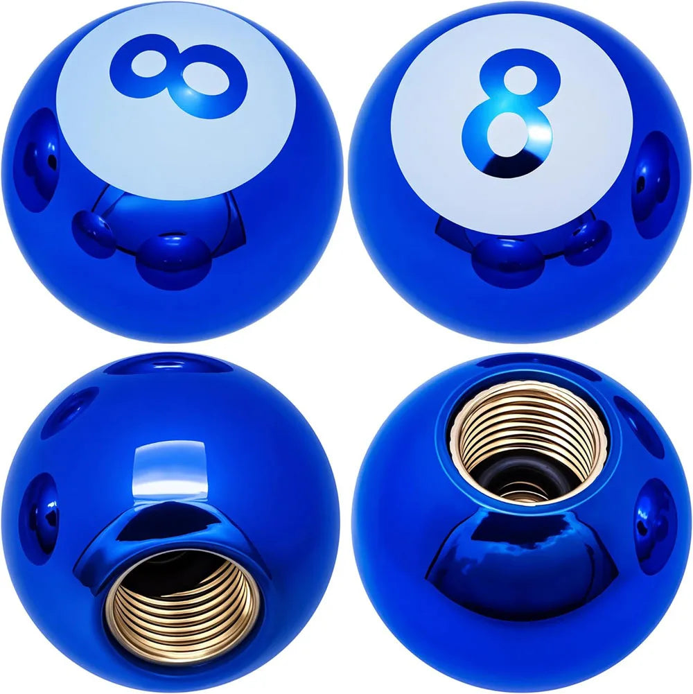 Copper Core Dustproof Tire Valve Stem Covers Pool 8 Ball Style Tire Valve Stem Caps for Cars, SUV, Trucks, Bikes, Motorcycles Oasis Select Blue