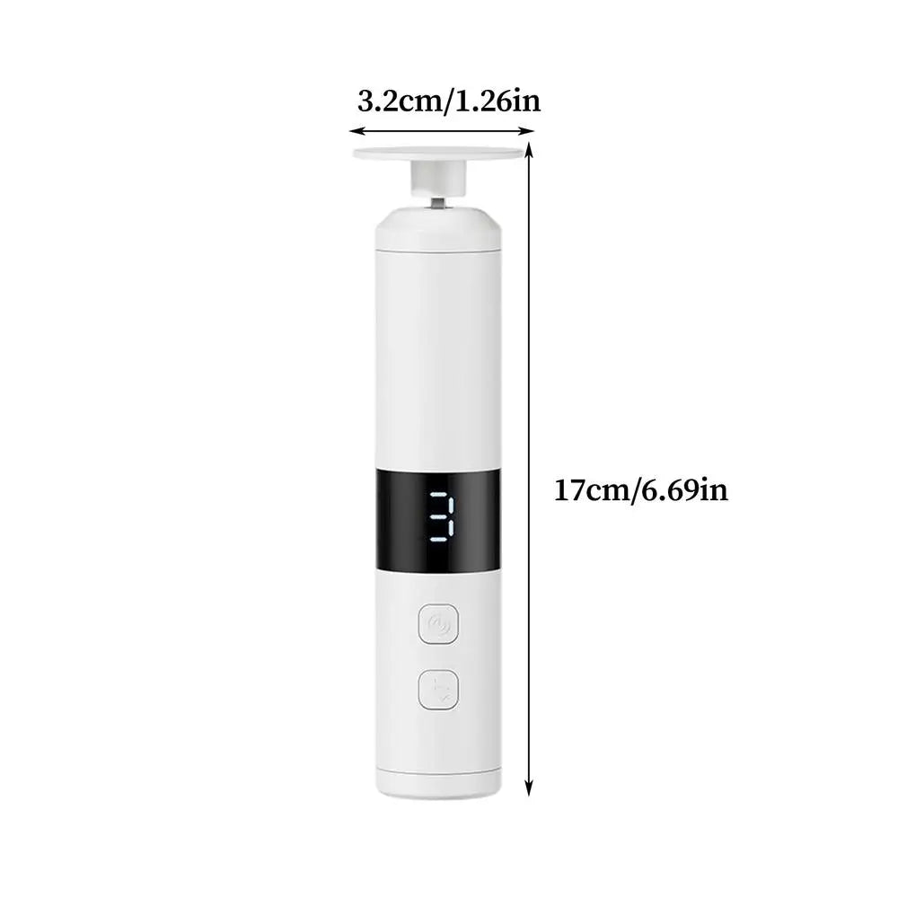 Electric Foot Grinder 3-level Rechargeable Portable Quiet Cordless Grinder Pedicure Polisher Electric Machine for Home Dorm Oasis Select White CN