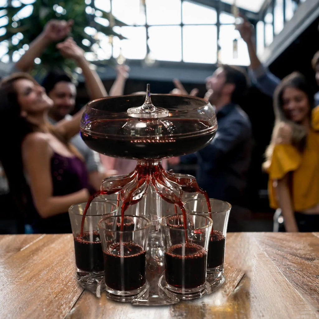 Shot Pourer Dispenser Shot Pourer Liquor Dispenser Cocktail Dispenser 6 Shots Party Drink Dispenser Shot Glass Holder Beverage Oasis Select