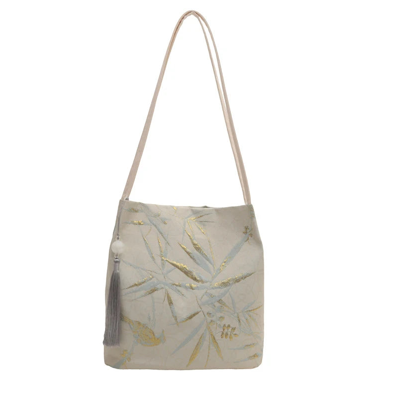 Women's Chinese-Style Retro Tote Shoulder Bag | Large Capacity