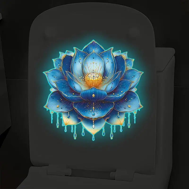 Glow-in-the-dark Toilet Stickers, Self-adhesive And Removable Stickers, Bathroom Decorative Stickers, Car Stickers. Oasis Select