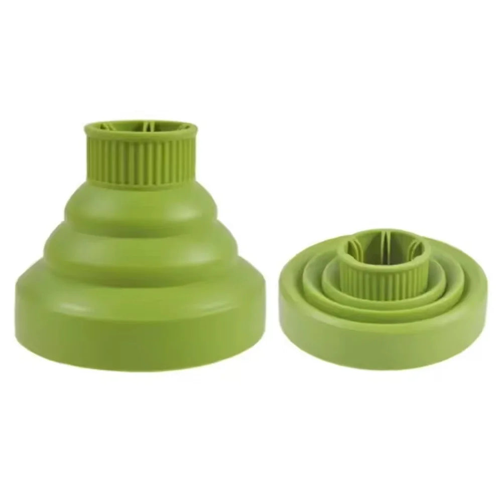 Silicone Hair Dryer Curl Diffuser – Foldable & Universal Fit Hair Dryer Diffuser Oasis Select Green