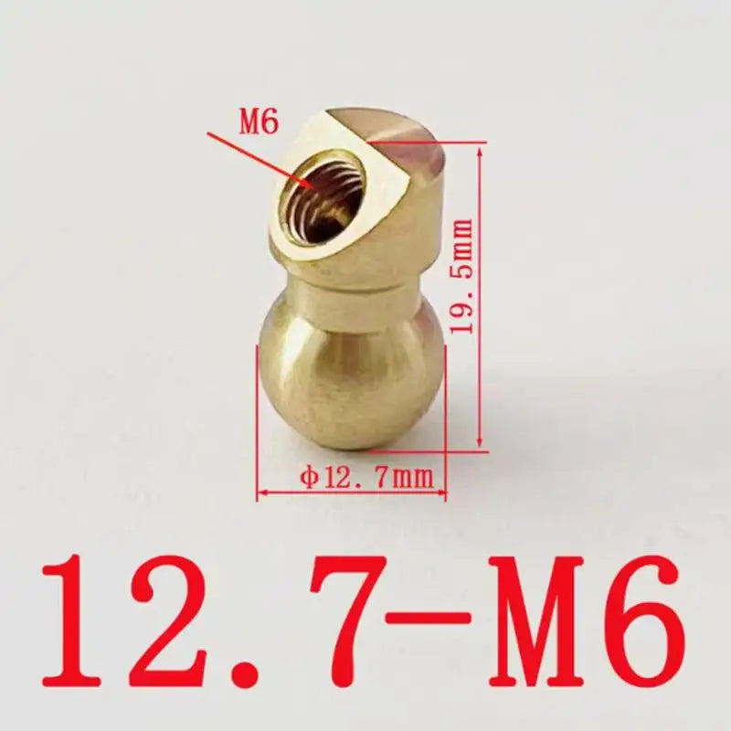 Machine Tool CNC Oblique Spray Brass Ball Coolant Nozzle Universal Ball Joint Flexible for Lathe Mill Cutting Oasis Select 12.7MM