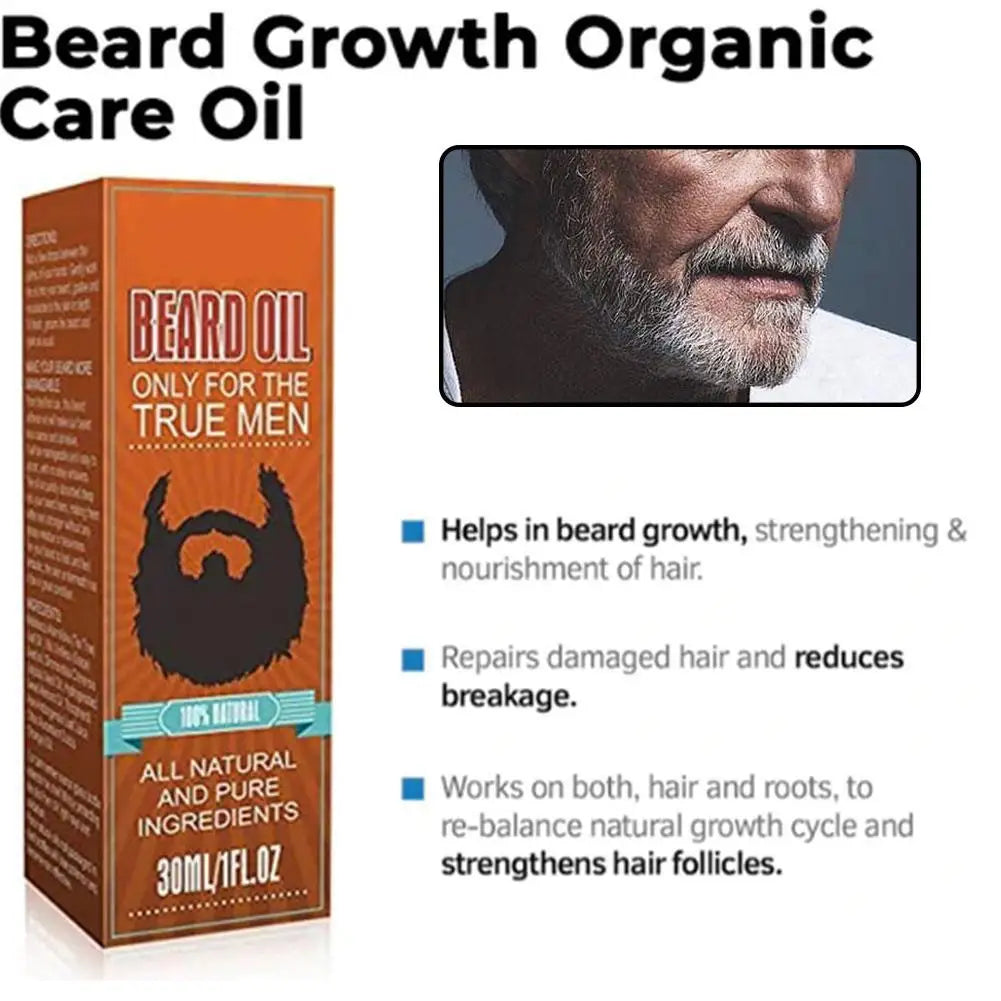 Eelhoe 30ml Beard Growth Oil – Thicken, Soften & Nourish Beard Growth Oil Oasis Select