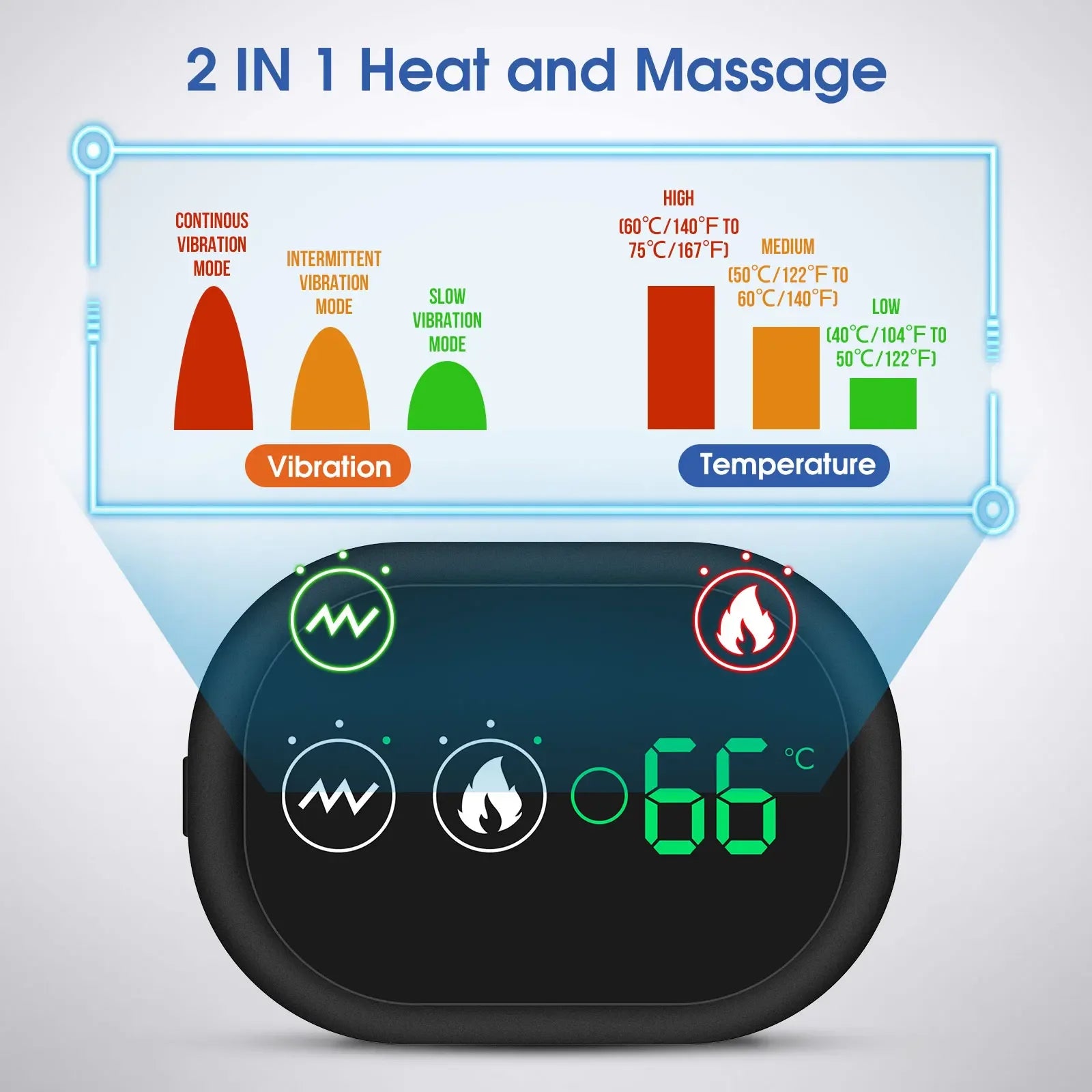 Electric Heated Shoulder Wrap | Massage & Heating Brace Belt