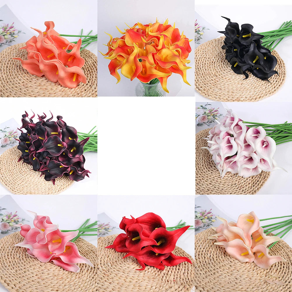 Calla Lily Artificial Bouquet – Wedding & Home Decor Flowers Artificial Flower Bouquet Oasis Select
