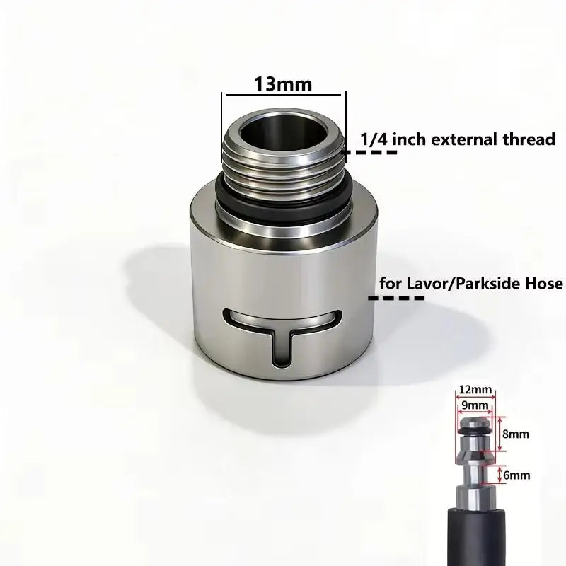 1Pcs External Thread Connect Cleaning Nozzle Tips 1/4 3/8 Inch Pressure Washer Adapter K Series For Karcher/Lavor Oasis Select A3