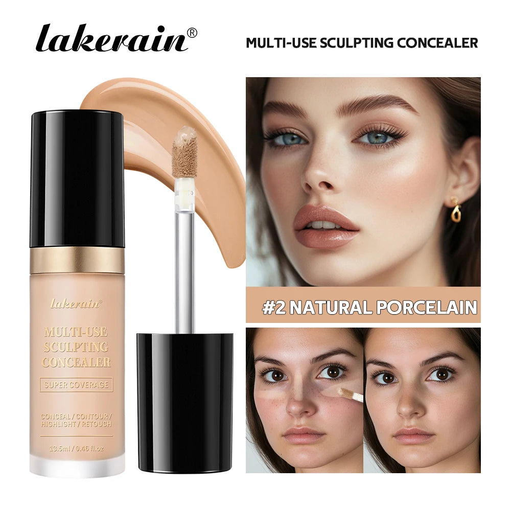 Lakerain 5-Shade Waterproof Matte Concealer & Foundation | Full Coverage