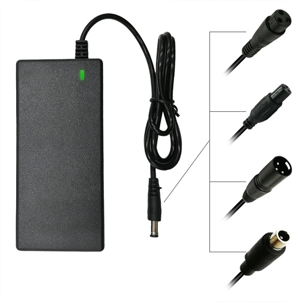 42V 2A Lithium Battery Charger 42V 2A DC Power Charger AC110-240V Replaceable 5 Plugs Power Adapter EU US Plug Battery Charger Oasis Select